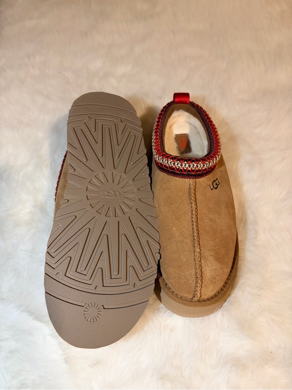 NIB UGG Tazz Platform Clog Slippers - Chestnut - Picture 2 of 4